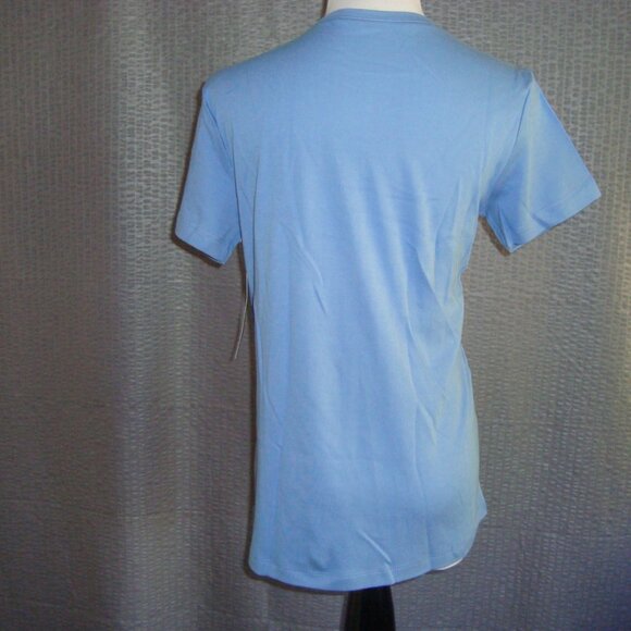 NWT Coldwater Creek Best Cotton Short Sleeve Tee Blue Size PS - Picture 3 of 6